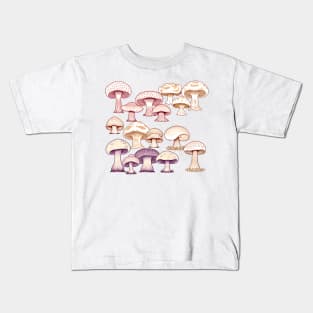 Mushroom Pattern Kids T-Shirt